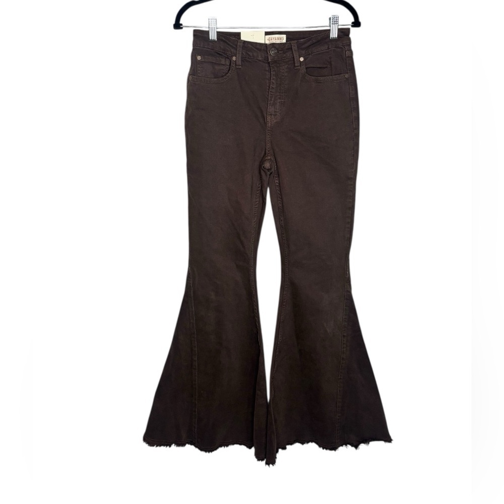NWT Brown Shyanne Women's High Rise Flare Jeans Rodeo Western Size 29/34